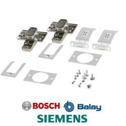 Ensemble charnière pour porte lave-linge Balay, Bosch, Siemens 00610416