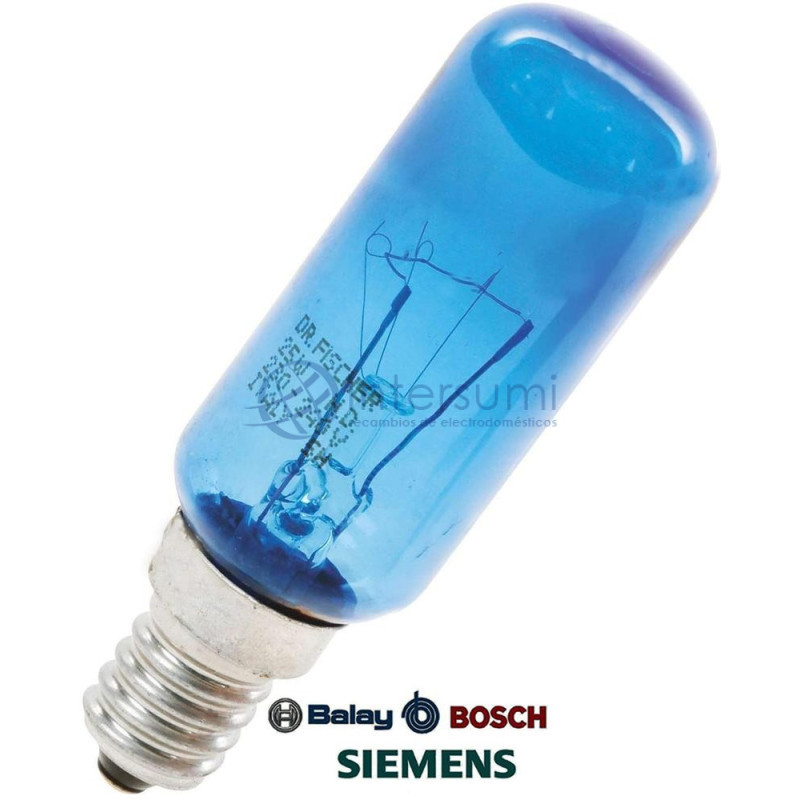 Lampe bleue réfrigérateurs Balay, Bosch, Siemens, 25W 00612235