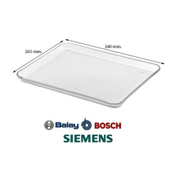 Plateau rectangulaire micro-ondes Bosch 00672497