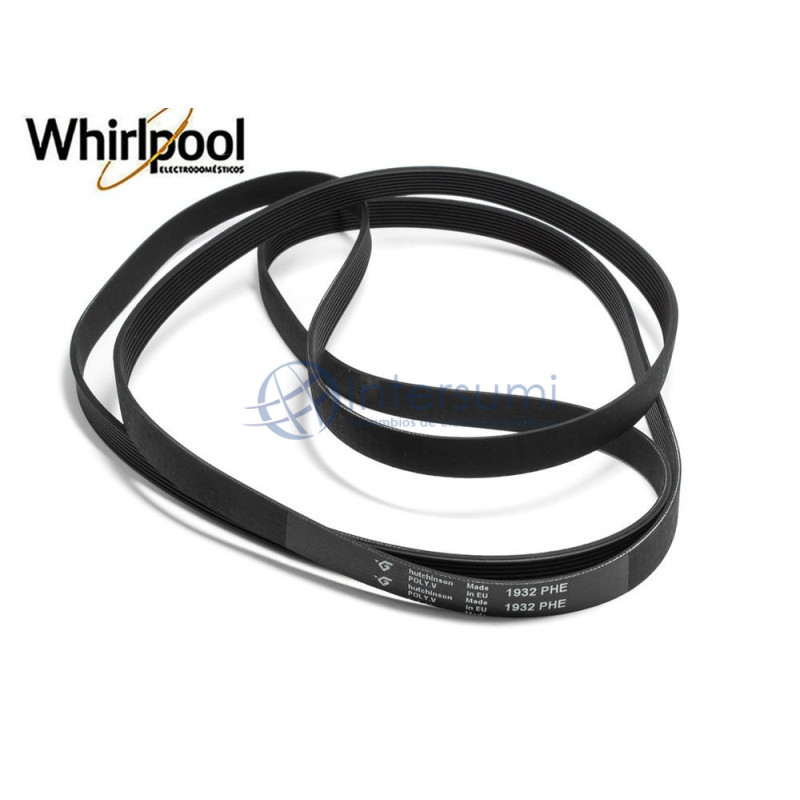 Courroie pour sèche-linge Fagor, Siltal, Whirlpool 1932H8 non élastique C00269098