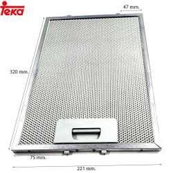 Filtre métallique pour hotte aspirante Teka 81471000