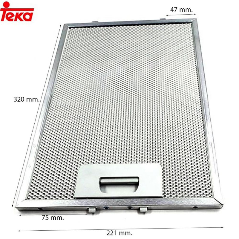 FILTRO METALICO PARA CAMPANA EXTRACTORA TEKA 81471000