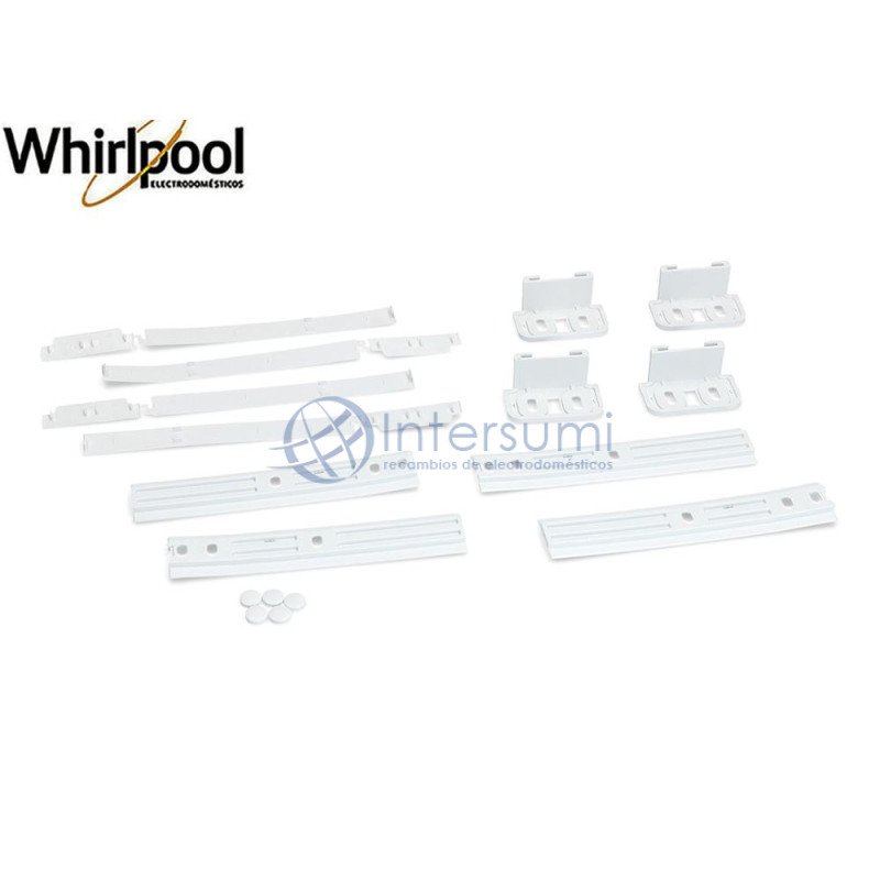 JEU DE GUIDES POUR PORTE RÉFRIGÉRATEUR WHIRLPOOL 481231019131
