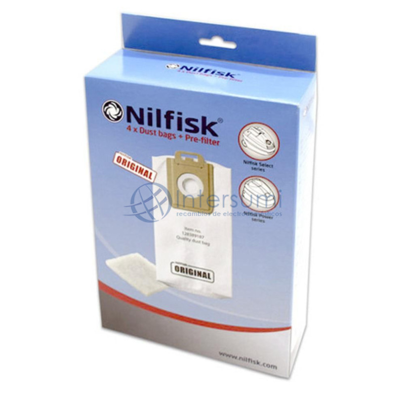 SAC POUR ASPIRATEUR NILFISK (4 UNITÉS) 128389187