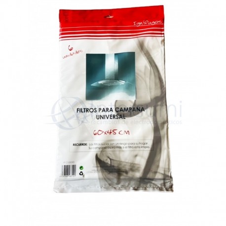 FILTRO CAMPANA EXTRACTORA UNIVERSAL DE PAPEL 60X45CM, 6 UDS 41CU0010