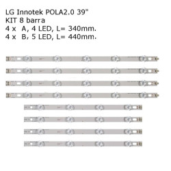 KIT BANDES LED POUR ÉCRAN DE 39 POUCES (4A+4B) AGF78400401
