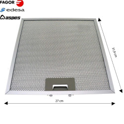 FILTRE MÉTALLIQUE POUR HOTTE ASPIRANTE ASPES YY70X1251