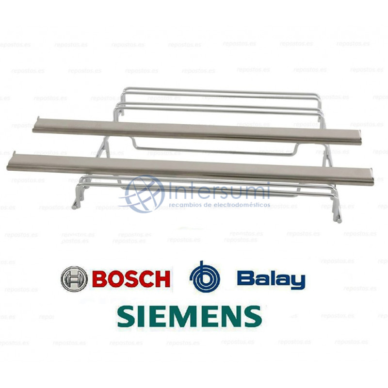 Support droit coulissant pour plateau de four Balay, Bosch, Siemens 00680182
