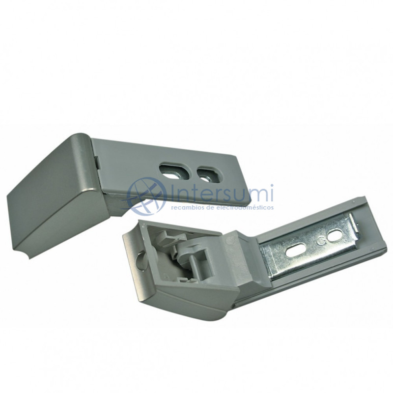 KIT CHARNIÈRES POUR POIGNÉE PORTE RÉFRIGÉRATEUR LIEBHERR INOX 959017800 959012400