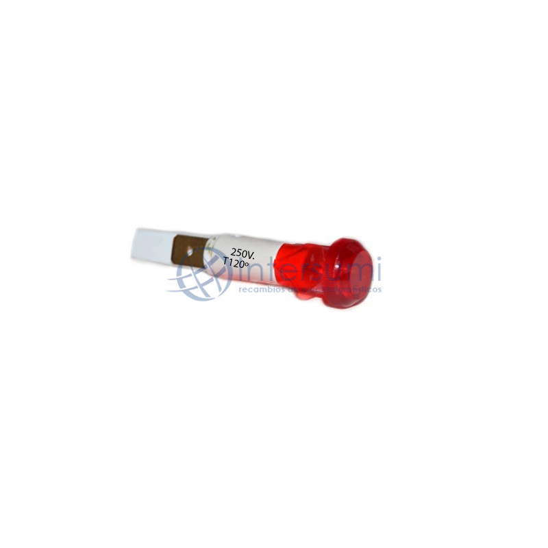 Voyant lumineux rouge 220V diamètre 10 mm 49HF113