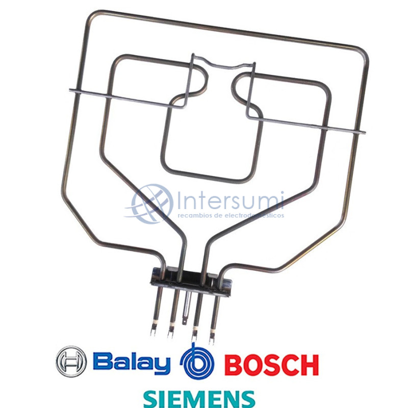 Résistance supérieure pour four Balay, Bosch 2300W 00472510