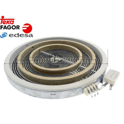 RÉSISTANCE VITROCÉRAMIQUE EDESA, FAGOR C69D008A7 DIAMÈTRE EXTÉRIEUR: 300mm 60702038