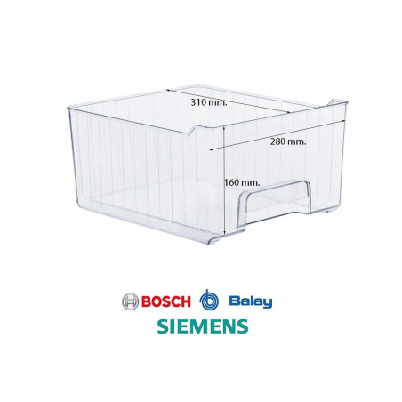 CAJON DE VERDURAS FRIGORÍFICO BOSCH, BALAY, SIEMENS 00437677