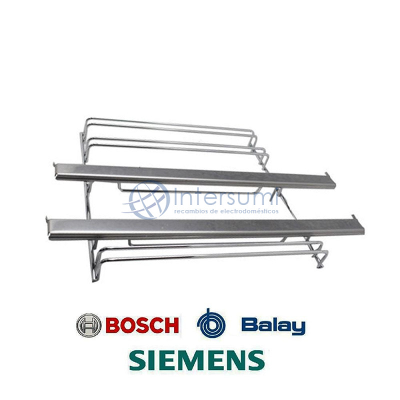 Support gauche télescopique pour four Balay, Bosch, Siemens 00680181
