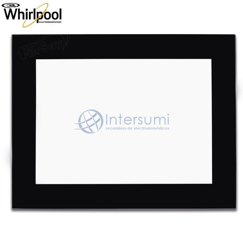 Vitre intérieure pour porte de four Whirlpool 481010896931 481010545250