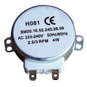 MOTOR GIRAPLATOS MICROONDAS MOULINEX 220V. 2,5/3 RPM. RM-TTM4610