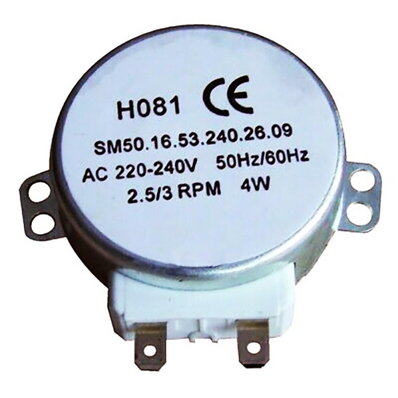 MOTOR GIRAPLATOS MICROONDAS MOULINEX 220V. 2,5/3 RPM. RM-TTM4610