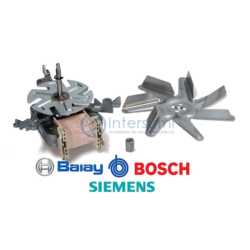 Moteur ventilateur complet pour four Balay, Bosch, Siemens 12030997
