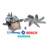 Moteur ventilateur complet pour four Balay, Bosch, Siemens 12030997