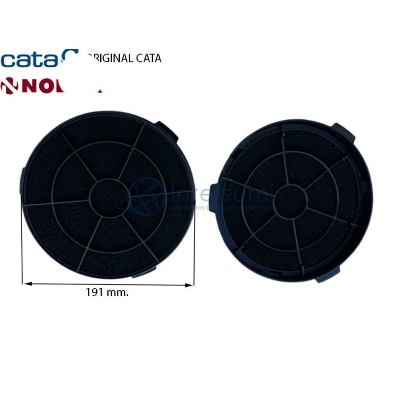 FILTRE CHARBON HOTTE ASPIRANTE CATA (2 UNITÉS) 02859398