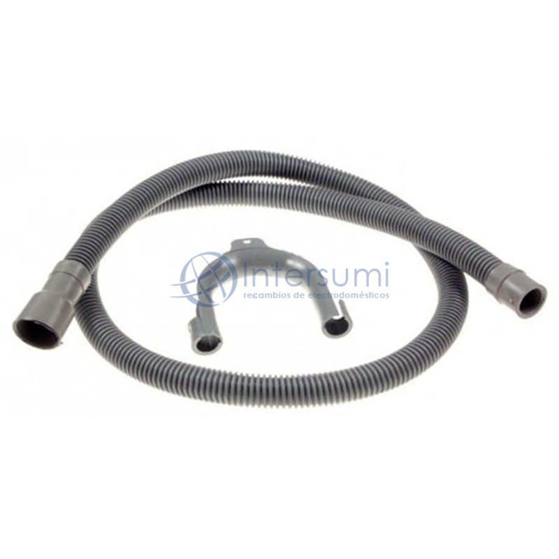 Tuyau sortie vidange lave-linge avec fixation murale 1,5m 481953028959