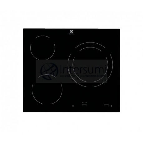 PLACA DE VITROCERÁMICA COMPLETA ELECTROLUX EHF6231IOK DE 3 ZONAS Y 60 CM. 949492252