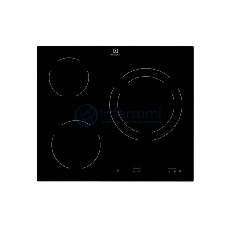 PLAQUE VITROCÉRAMIQUE COMPLÈTE ELECTROLUX EHF6231IOK 3 ZONES 60 CM 949492252