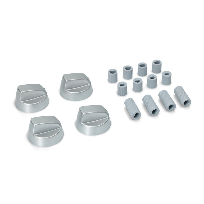 KIT 4 MANDOS DE COCINA UNIVERSAL COLOR INOX 16UN191