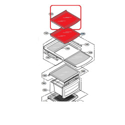 ESTANTE DE CRISTAL PARA FRIGORÍFICO LG 5027JA1075D