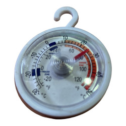 THERMOMÈTRE POUR RÉFRIGÉRATEUR ET TEMPÉRATURE AMBIANTE DE -20 ºC À +50 ºC UNIVERSEL 25FR0456R