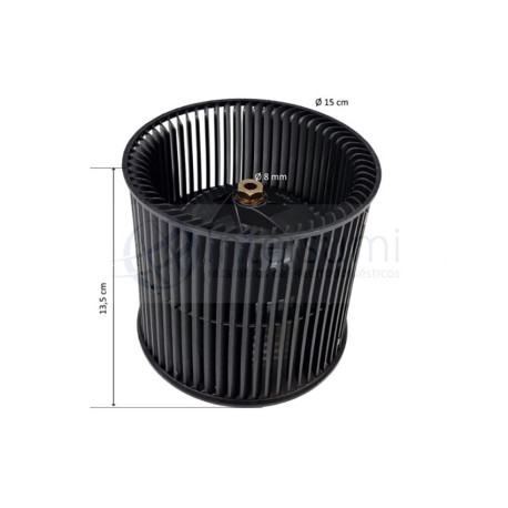 TURBINA PARA MOTOR CAMPANA EXTRACTORA FABER, FRANKEE 133.0574.598