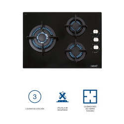 PLAQUE DE GAZ CATA CCI 5003 BK 08041505