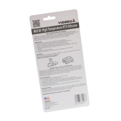 Colle mastic pour porte vitrée de four, résistante aux températures extrêmes de -62 °C à 315 °C, noire 10800