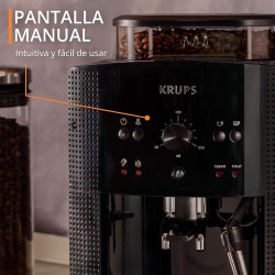 Krups Roma EA810870 - Cafetera superautomática, molinillo cónico de metal, con selección e intensidad de café, Boquilla vapor, 2
