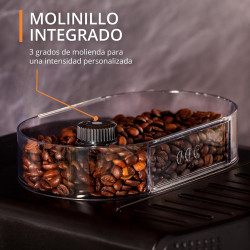 Krups Roma EA810870 - Cafetera superautomática, molinillo cónico de metal, con selección e intensidad de café, Boquilla vapor, 2