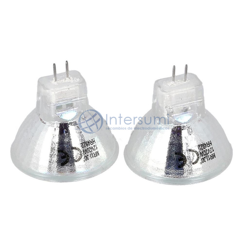 KIT 2 UNITÉS LAMPE HALOGÈNE 12V 20W POUR HOTTE ASPIRANTE 1330016871
