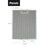 FILTRE MÉTALLIQUE HOTTE PANDO 580058200014