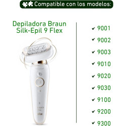 CABEZAL PARA DEPILADORA BRAUN SILK EPIL 9 FLEX 81719648