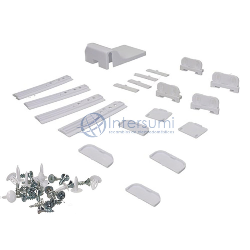 KIT PIÈCES FIXATION POUR RÉFRIGÉRATEUR ENCASTRABLE CANDY, DELONGHI, HAIER 70001294