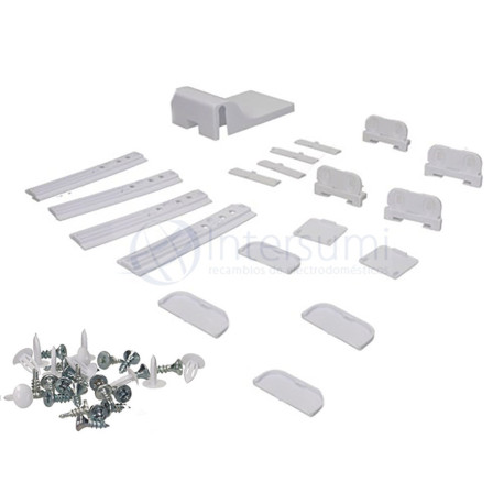 KIT PIEZAS DE FIJACION FRIGORÍFICO INCORPORADO CANDY, DELONGHI, HAIER... 70001294