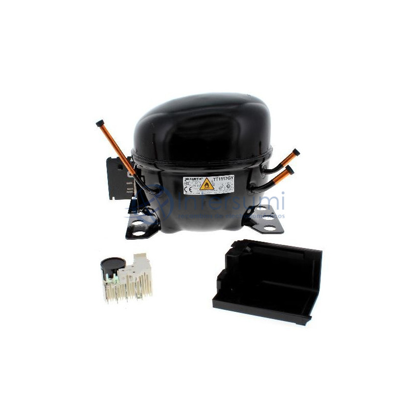 COMPRESOR FRIGORÍFICO GAS R600A TT1117Y 198W (1/4+ CV) 9.00CC C00496005