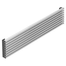 GRILLE DE VENTILATION 8 LAMES INOX 90 CM REJI8INOX90