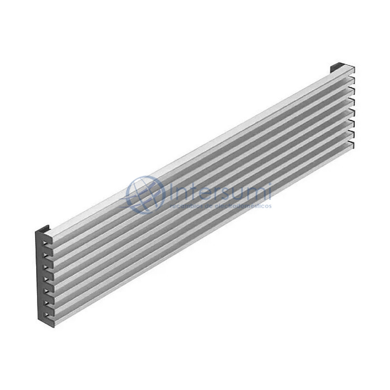 GRILLE DE VENTILATION 8 LAMES INOX 90 CM REJI8INOX90
