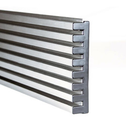 GRILLE DE VENTILATION 8 LAMES INOX 90 CM REJI8INOX90