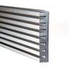 GRILLE DE VENTILATION 8 LAMES INOX 90 CM REJI8INOX90