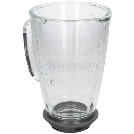 VASO DE CRISTAL CON BASE PARA BATIDORA MOULINEX MS-651659
