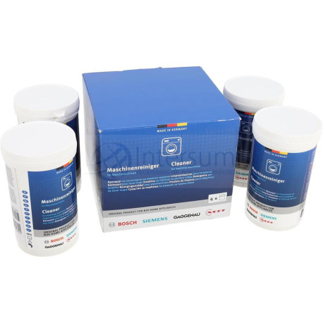 Pack 4 unidades limpiador en polvo para lavadoras 00311928