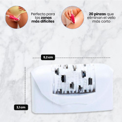 Cabezal depiladora Braun blanco con 20 ruedas 67030280