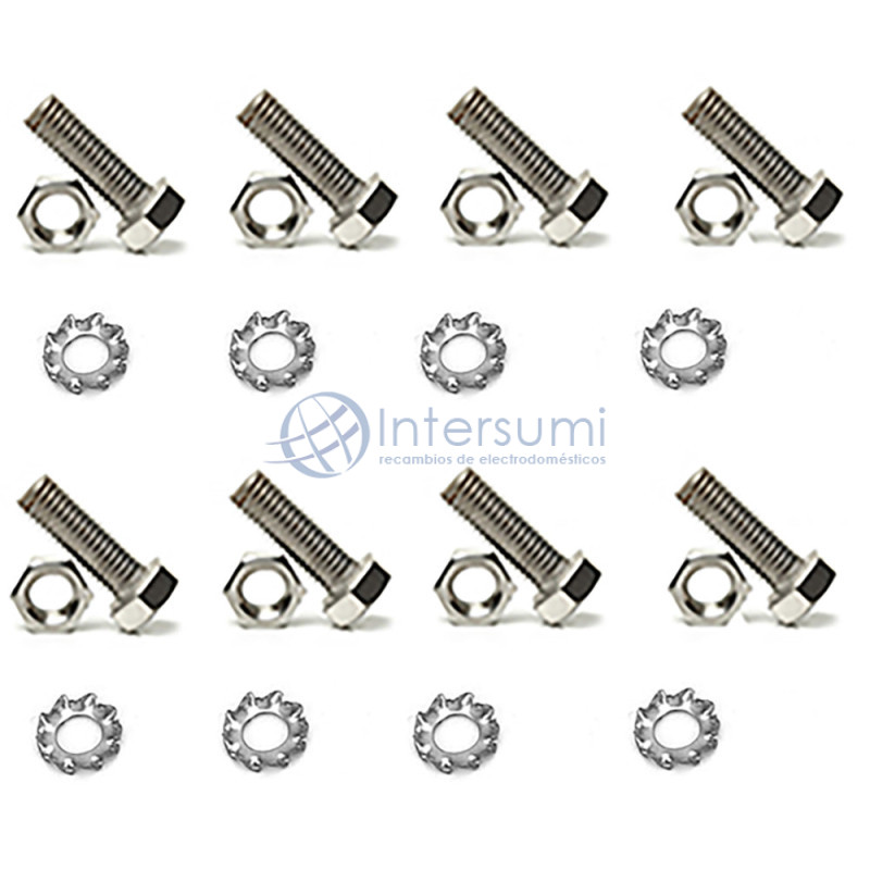 KIT VIS FIXATION CROISILLON LAVE-LINGE ROMMER, EDELWEISS 75RM0000