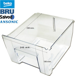 BAC À LÉGUMES POUR RÉFRIGÉRATEUR ANSONIC, BEKO, BRU, SAIVOD 4207680100